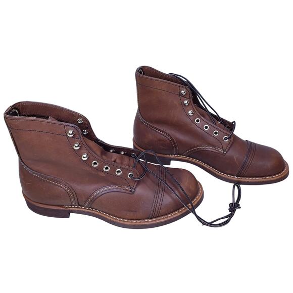 NWOB RED WING Shoes 8111 Iron Ranger 6" Boot w/ Vibram Sole Men's US Size 8.5D - Picture 5 of 15